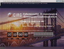 Tablet Screenshot of isaca.org.my