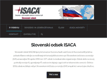 Tablet Screenshot of isaca.si